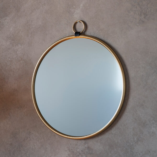 Reflections Round Mirror | Gold
