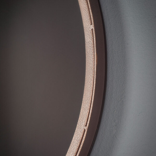 Reflections Round Mirror | Black | Brown