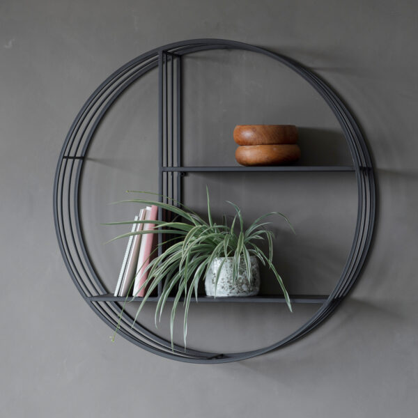 Reflections Metal Wall Storage Unit | Black