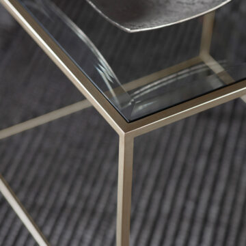 Kylemore Champagne Side Table | Assembled