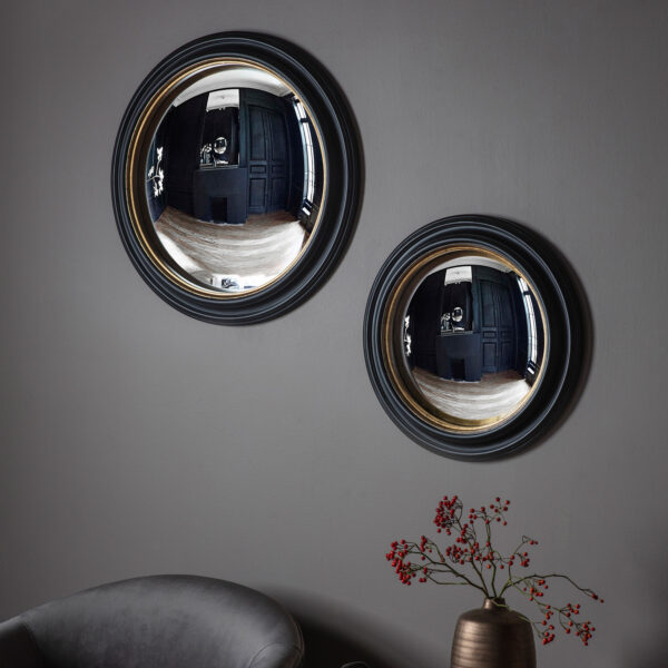 Reflections Mirror | Black | Gold