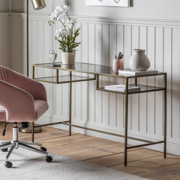 Kylemore Desk | Bronze