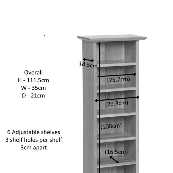 Devon Oak CD Rack