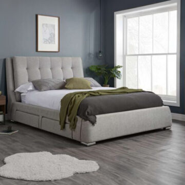 Saltcoats Grey 5' King Size Bed