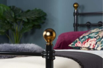 Altai Black 3′ Single Bed