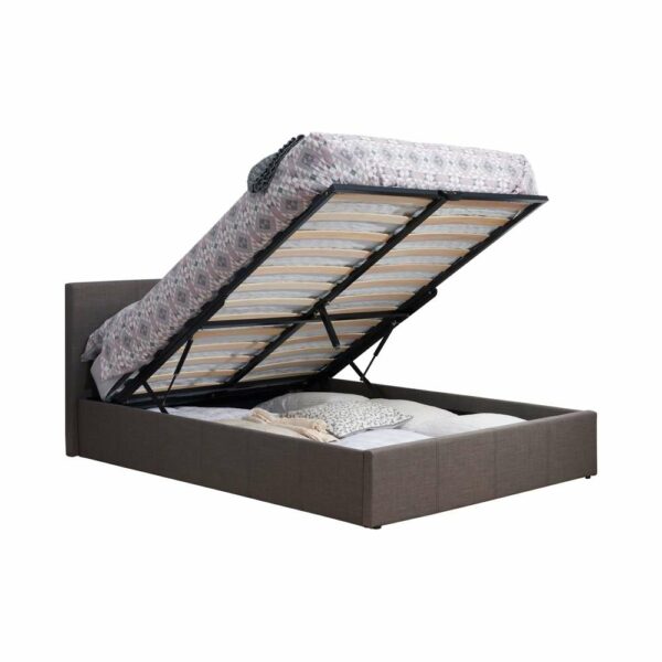 Lucan Double Ottoman Bed | Grey