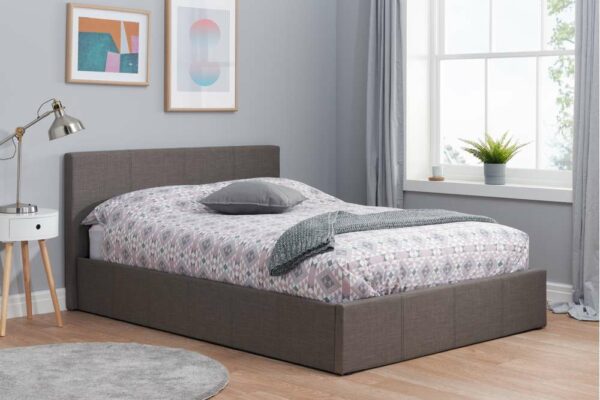 Lucan King Ottoman Bed | Grey