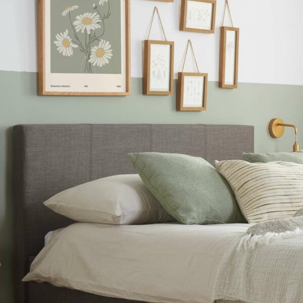 Lucan Double Ottoman Bed | Grey