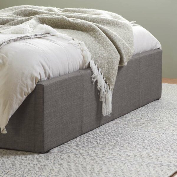 Lucan Double Ottoman Bed | Grey