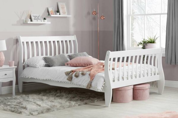 Rylane Small Double Bed | White