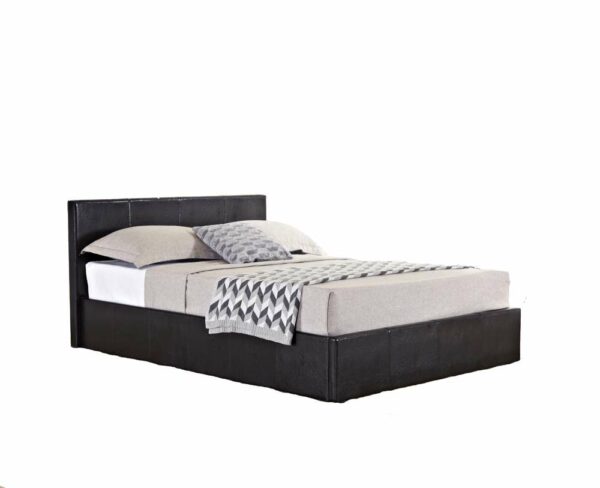 Lucan Small Double Ottoman Bed | Brown