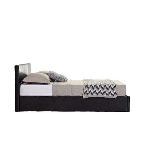 Lucan Double Ottoman Bed | Brown