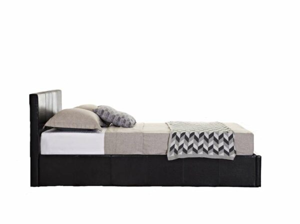 Lucan Small Double Ottoman Bed | Brown