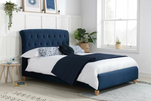 Burren Double Bed | Blue