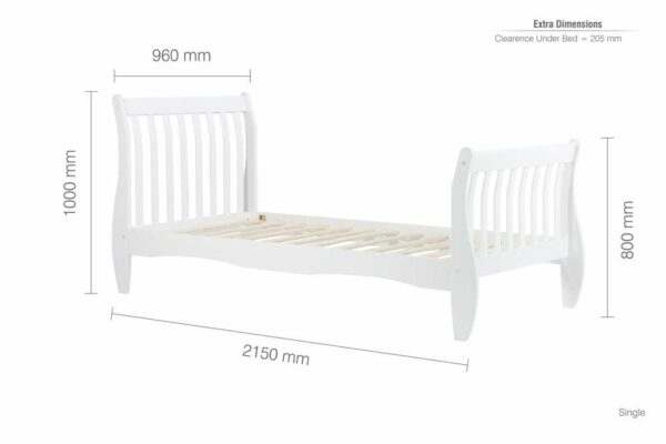 Rylane Single Bed | White