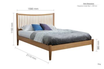 Edenderry Oak 5′ King Size Bed