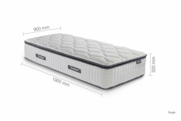 Bliss Single Mattress | White