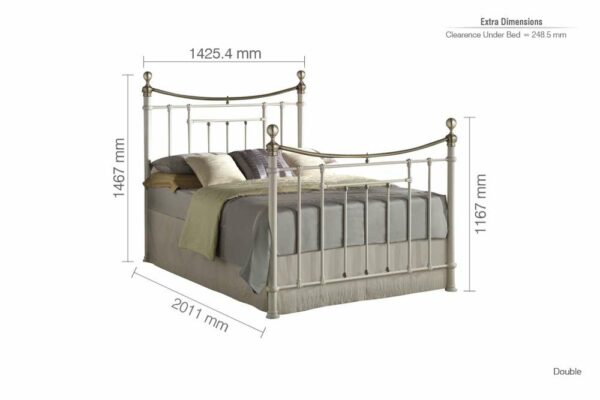 Doagh Double Bed | Cream