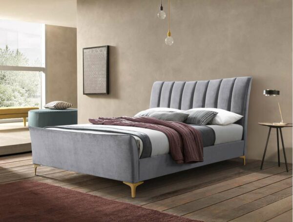 Nixon Double Bed | Grey