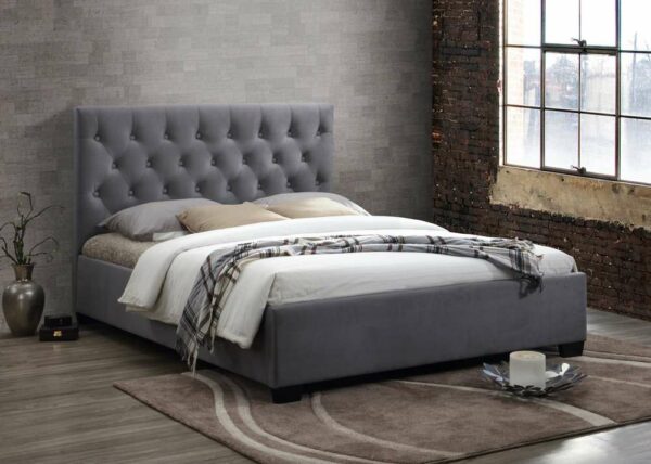Washington Double Bed | Grey
