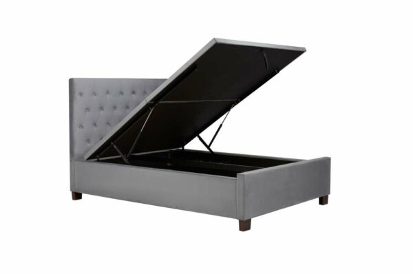 Washington Double Ottoman Bed | Grey