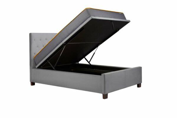 Washington Double Ottoman Bed | Grey