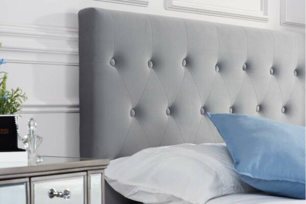 Washington Double Ottoman Bed | Grey