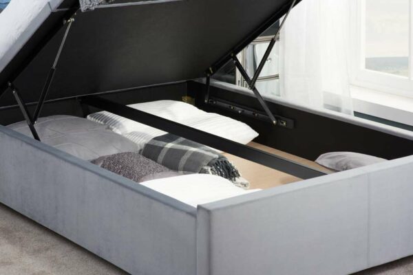 Washington Double Ottoman Bed | Grey