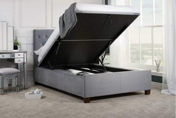 Washington Double Ottoman Bed | Grey