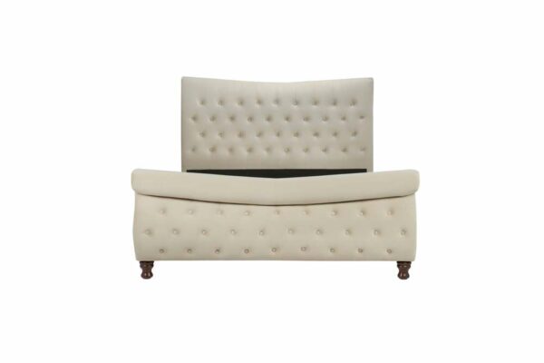 Doune Super King Bed | Warm Stone Grey