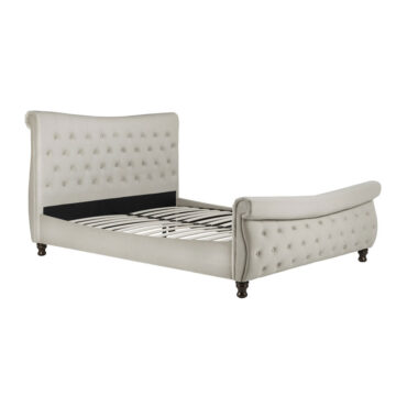Doune Warm Stone Grey 5′ King Size Bed