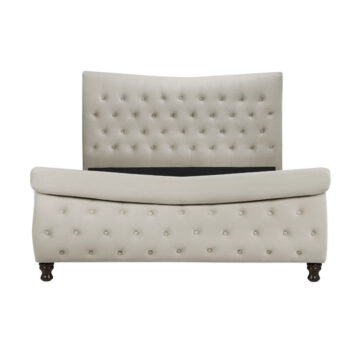 Doune Warm Stone Grey 5′ King Size Bed
