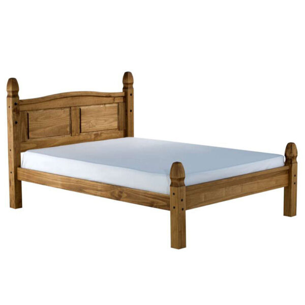 Hallglen Low End Double Bed | Pine