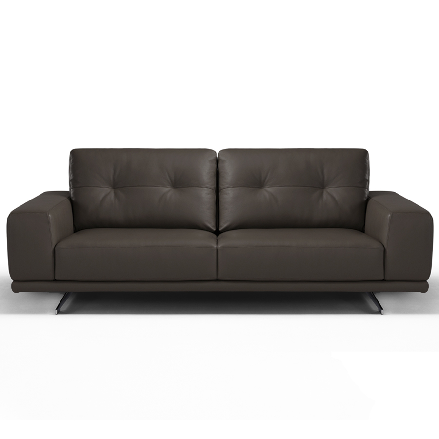 Natuzzi cream leather sofa discount