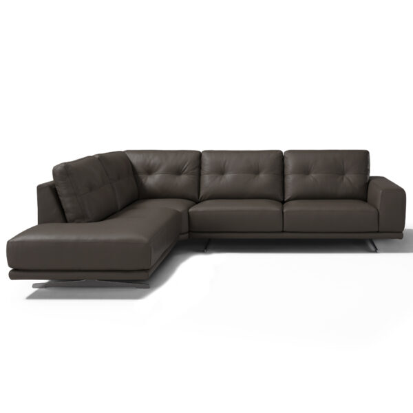 Altamura Italian leather Left Hand Facing Corner | Taupe
