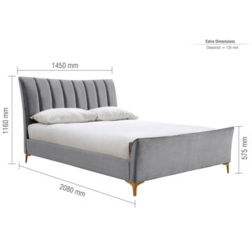 Nixon Grey 4’6 Double Bed