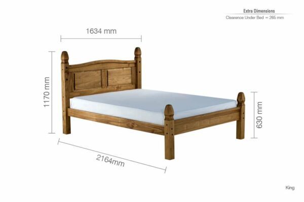 Hallglen Low End King Bed | Pine