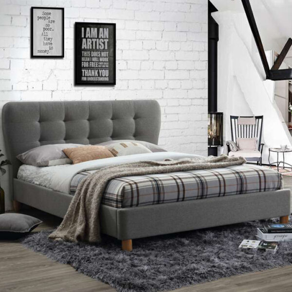 Daventry Double Bed | Grey