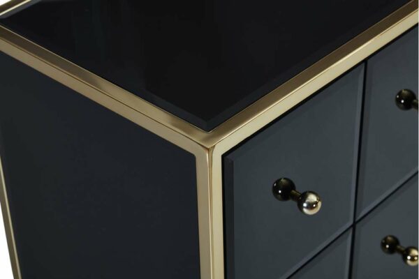 Khobi Merchant Chest | Black & Gold