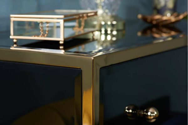 Khobi Merchant Chest | Black & Gold