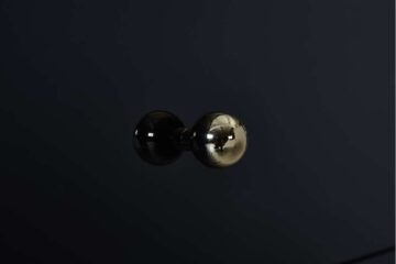 Khobi Black & Gold 4 Drawer Chest