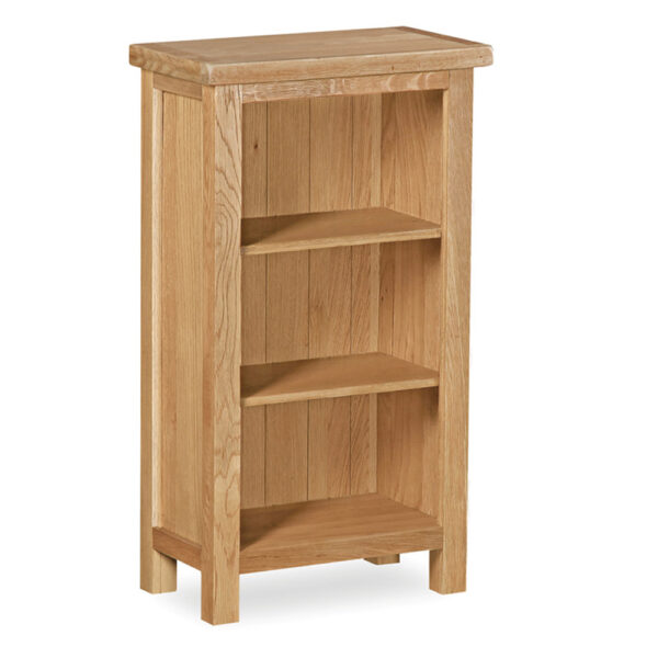 Belmont Low Narrow Bookcase | Oak