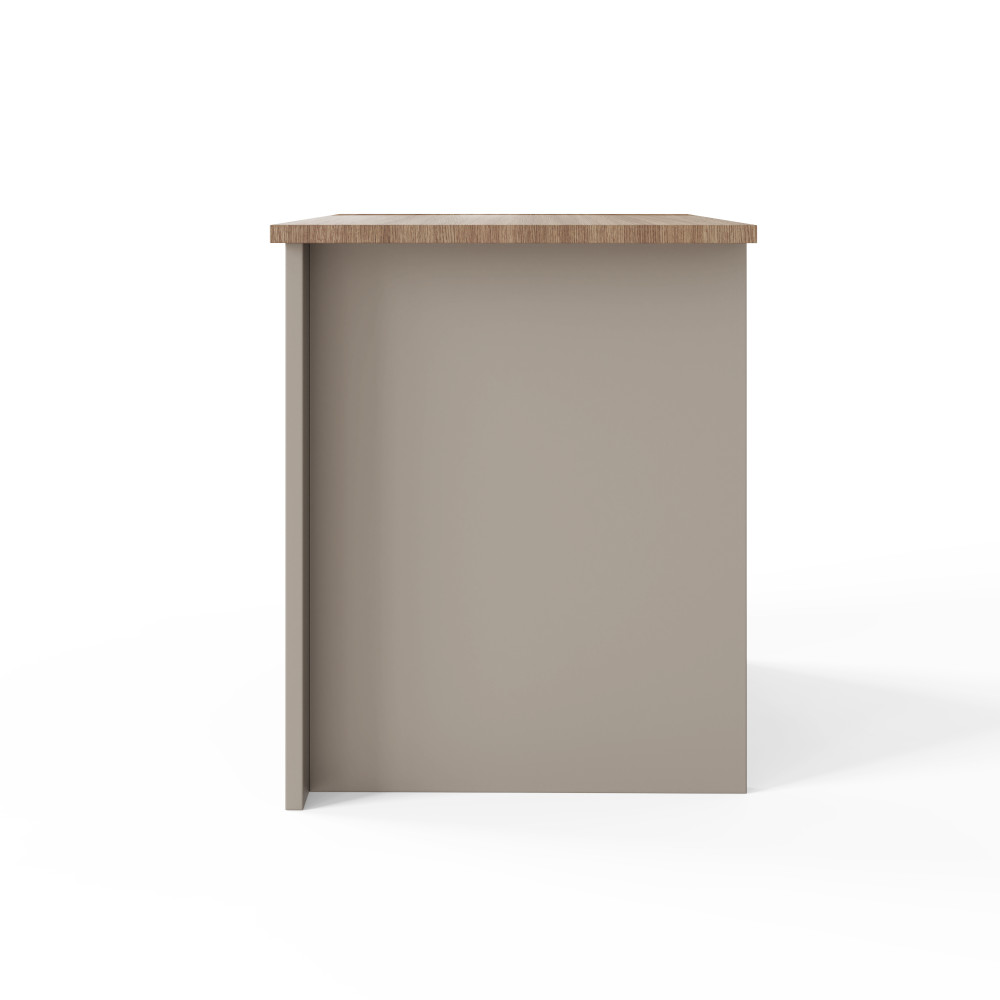 Fife Grey 2 Drawer Bedside Table | Clearance