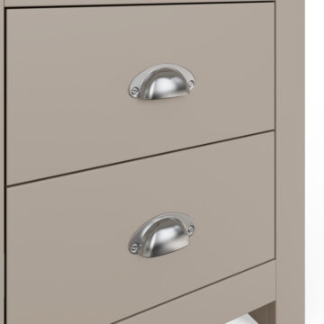 Fife Grey 2 Drawer Bedside Table | Clearance