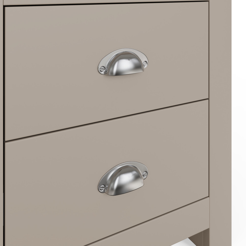 Fife Grey 2 Drawer Bedside Table | Clearance