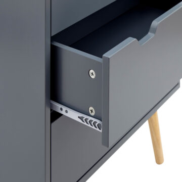 Kathmandu Dark Grey 2 Over 2 Chest of Drawers