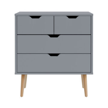 Kathmandu Dark Grey 2 Over 2 Chest of Drawers
