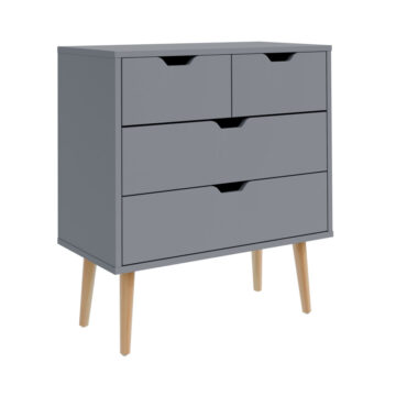 Kathmandu Dark Grey 2 Over 2 Chest of Drawers