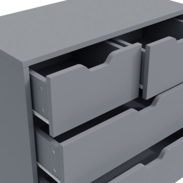 Kathmandu Dark Grey 2 Over 2 Chest of Drawers