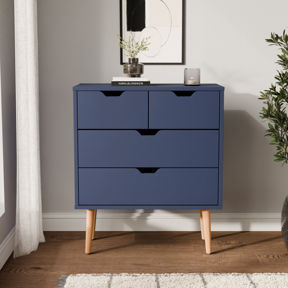 Kathmandu Blue 2 Over 2 Chest of Drawers